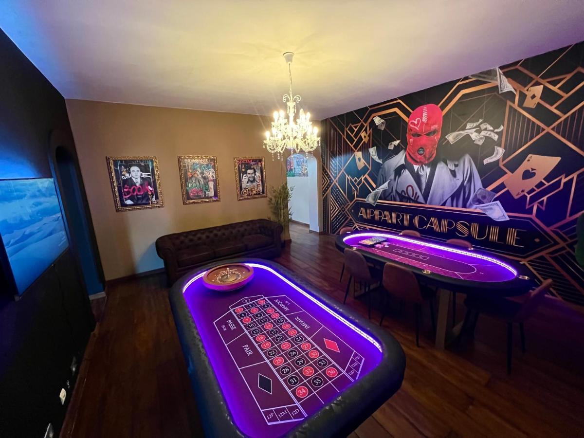 Ferienwohnung Capsule Casino - Jacuzzi - Billard - Netflix - Console & Jeux Mons  Exterior foto