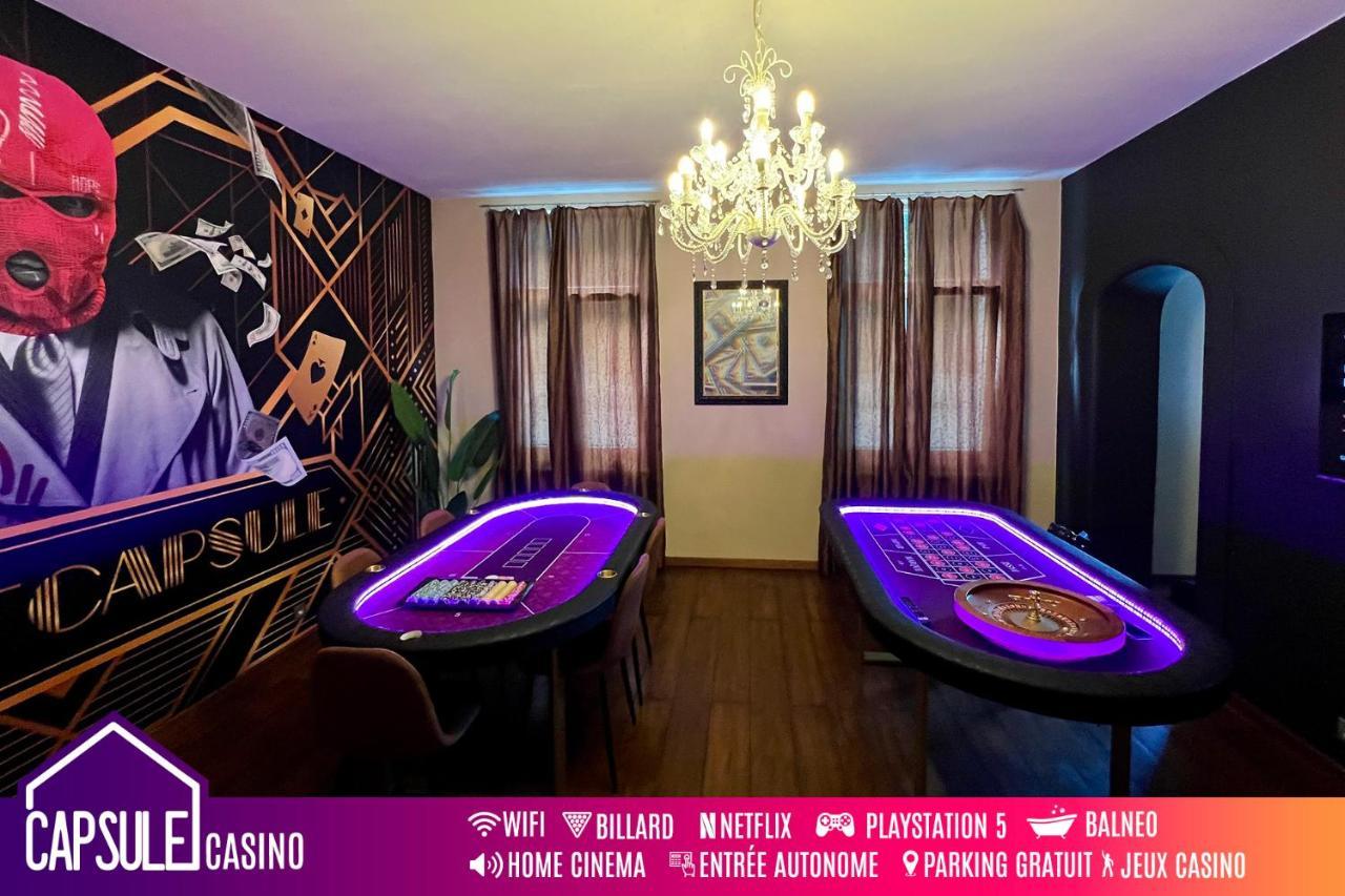 Ferienwohnung Capsule Casino - Jacuzzi - Billard - Netflix - Console & Jeux Mons  Exterior foto